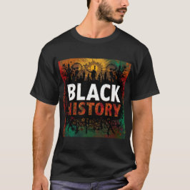 Schwarze Geschichte Monat Einigkeit in Farbe T-Shirt