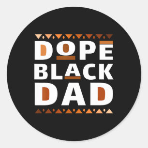 Schwarze Geschichte Monat Familie Matching Melanin Runder Aufkleber