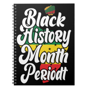 Schwarze Geschichte Monat Februar Melanin Sista Br Notizblock