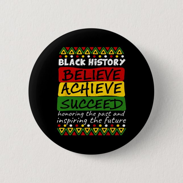 Schwarze Geschichte Monat Feier Afrikanischer Amer Button (Vorderseite)