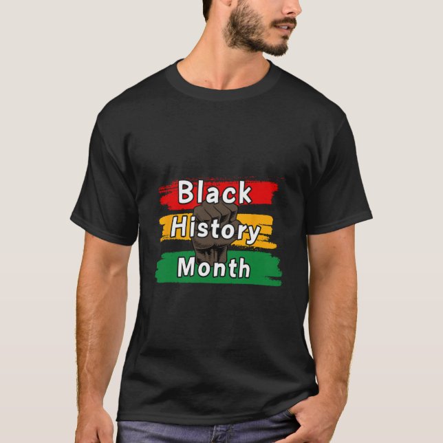 Schwarze Geschichte Monat feiern gemeinsam aufstei T-Shirt (Vorderseite)