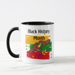 Schwarze Geschichte Monat feiern gemeinsam aufstei Tasse