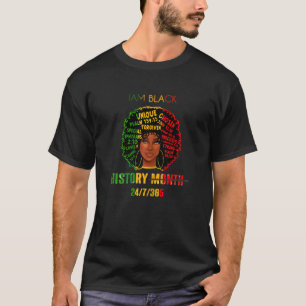 Schwarze Geschichte Monat I Bin Black History Mont T-Shirt