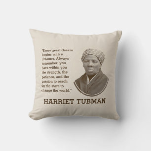 Schwarze Geschichte Monat Inspiration HARRIET TUBM Kissen