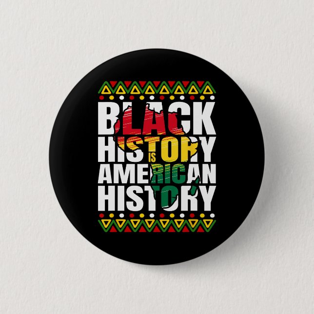 Schwarze Geschichte Monat Kulturerbe Button (Vorderseite)