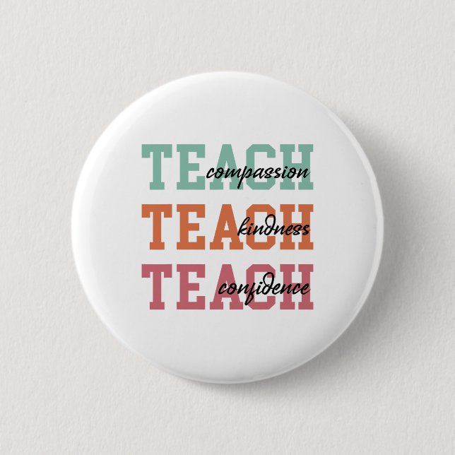 Schwarze Geschichte Monat Lehren Compion Kindness  Button (Vorderseite)