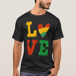 Schwarze Geschichte Monat Liebe Afrika Afrikanisch T-Shirt