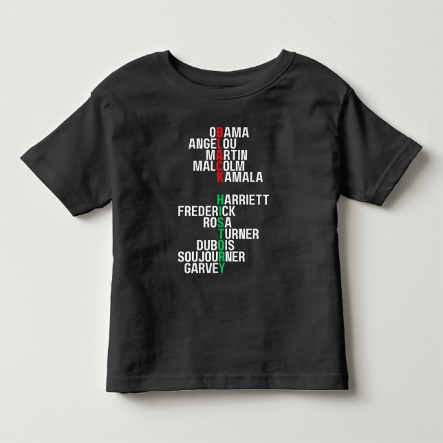 Schwarze Geschichte Monat Melanin Kindermädchen Mä Kleinkind T-shirt (Vorderseite)
