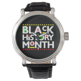 Schwarze Geschichte Monat Melanin Männer Frauen Ki Armbanduhr