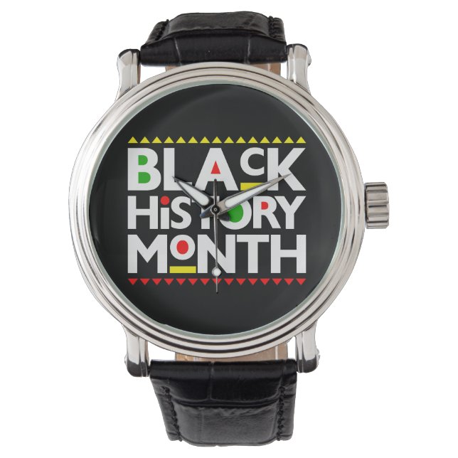 Schwarze Geschichte Monat Melanin Männer Frauen Ki Armbanduhr (Vorderseite)
