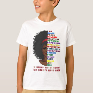 Schwarze Geschichte Monat Melanin Schwarze Girl Ma T-Shirt
