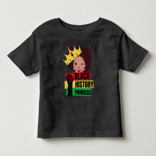 Schwarze Geschichte Monat Prinzessin Black Girl Ma Kleinkind T-shirt
