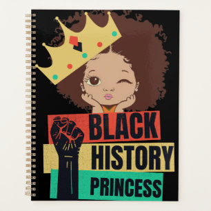 Schwarze Geschichte Monat Prinzessin Black Girl Ma Planer