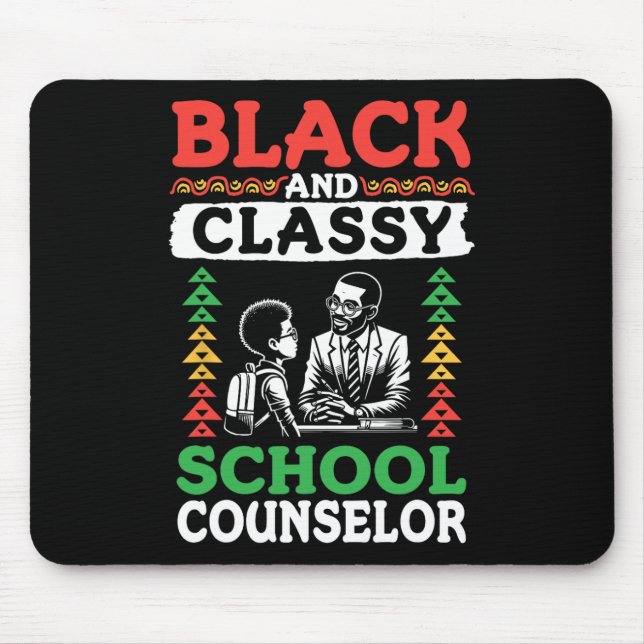 Schwarze Geschichte Monat Schwarz-Cly-Schule Mousepad (Vorne)