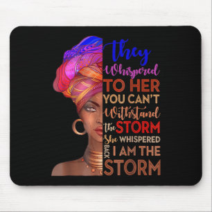 Schwarze Geschichte Monat Shirt Afrikanische Frau Mousepad