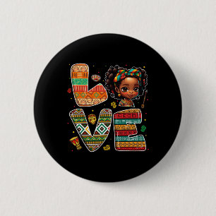Schwarze Geschichte Monat starke afrikanische Klei Button