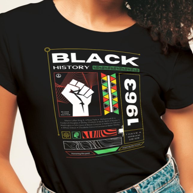 Schwarze Geschichte Monat Streetwear Brutalismus T-Shirt (Von Creator hochgeladen)