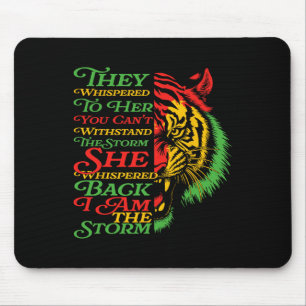Schwarze Geschichte Monat Tiger Afrikanisch farben Mousepad