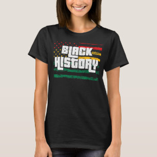 Schwarze Geschichte Monat US-Fahne für Afrikaner A T-Shirt