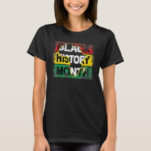 Schwarze Geschichte Monat Vintages Afrika Karte T-Shirt
