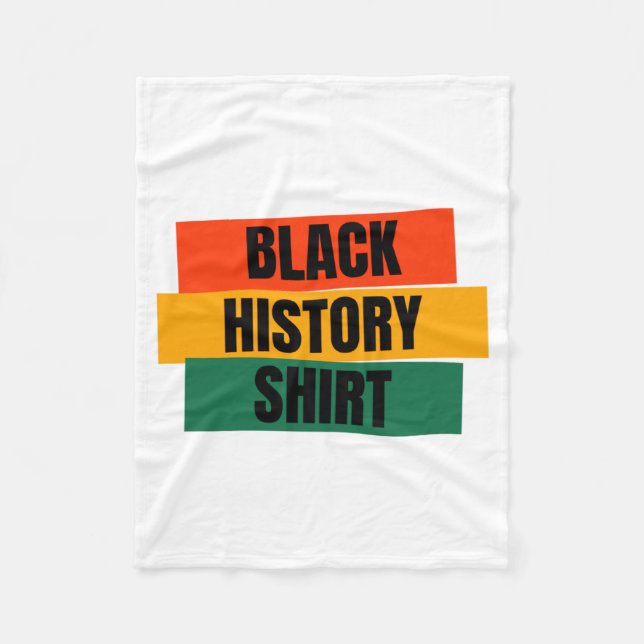 Schwarze Geschichte Schwarze Geschichte Monat Afro Fleecedecke (Vorderseite)