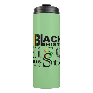 Schwarze Geschichte Seine Geschichte Ich sage, ich Thermosbecher