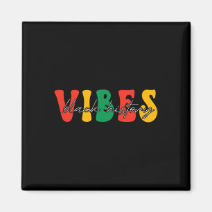 Schwarze Geschichts-Vibes Groovy Schwarze Frauen S Magnet