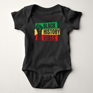 Schwarze Geschichts-Vibes Melanin Kleinkind Baby J Strampler