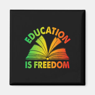 Schwarze Geschichtsausbildung ist Freiheit Bücher  Magnet