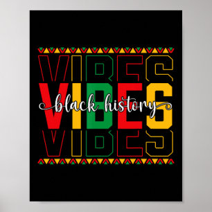 Schwarze Geschichtsstimmung Afroamerikanische Frei Poster