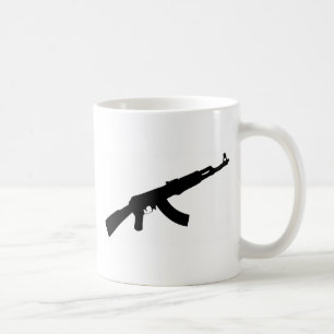 schwarze Gewehr ak 47 Ikone Kaffeetasse