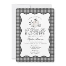 Schwarze Gingham-Preppy-Geister-Baby-Party