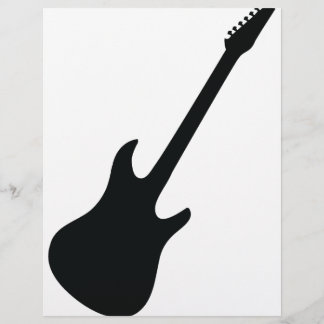 schwarze Gitarre