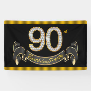 Schwarze Gold 90. Geburtstagsfeier Banner