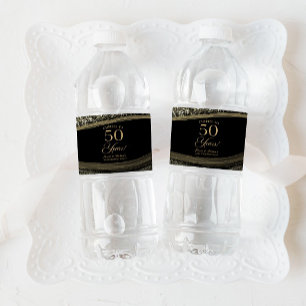 Schwarze Gold-Achat 50. Hochzeitstag-Party