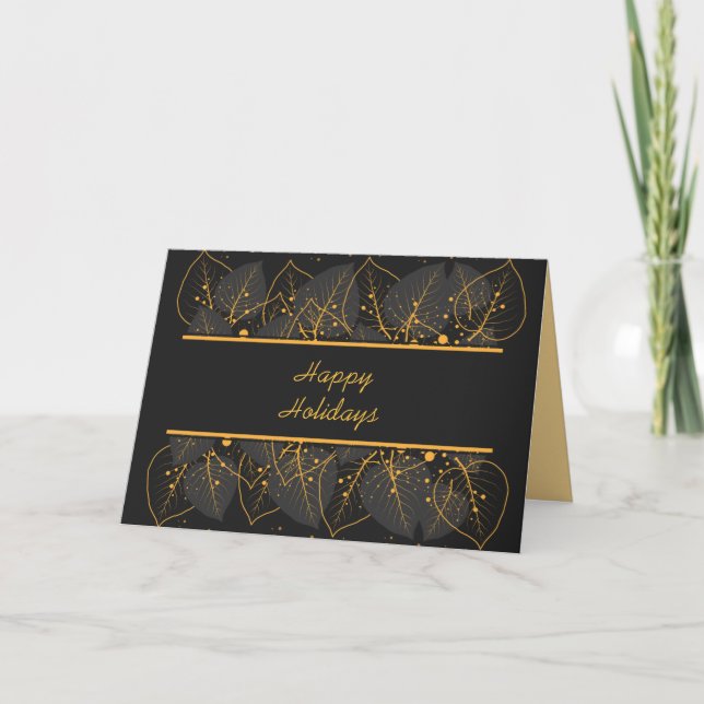 SCHWARZE GOLD FERIENKARTE DANKESKARTE (Vorderseite)