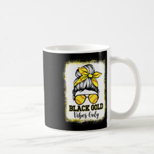 Schwarze Gold Vibes Nur Softll-Shirt Frauen Leopar Kaffeetasse