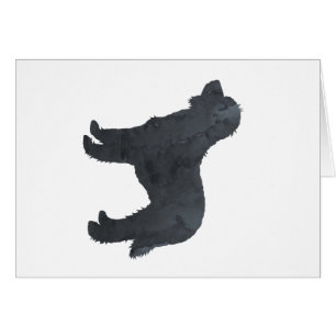 Schwarze Goldendoodle / Labradoodle Artwork