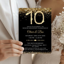 Schwarze & Goldene Diamanten zum 10. Jubiläum