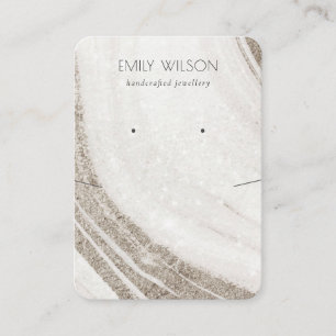 Schwarze goldene Marmorplatte Visitenkarte