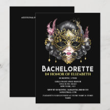 Schwarze goldene Maskerin Gesichtsmaske elegante D
