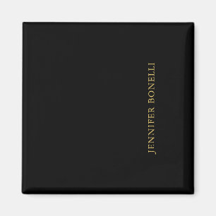 Schwarze Goldfarben Beruflich Trendy Moderne Schli Magnet
