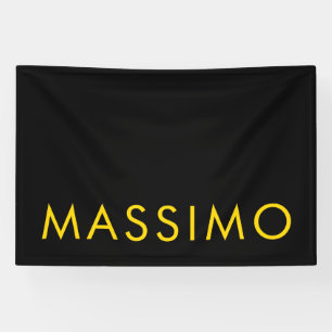Schwarze Goldfarben Professioneller Minimalist Nam Banner