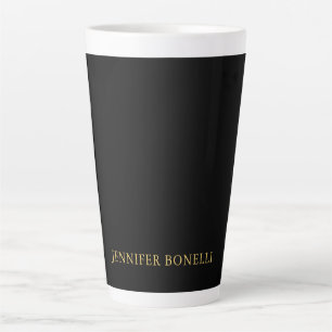 Schwarze Goldfarben Professioneller Trendiger Mode Milchtasse