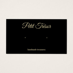 Schwarze Goldschrift Ohrring Display