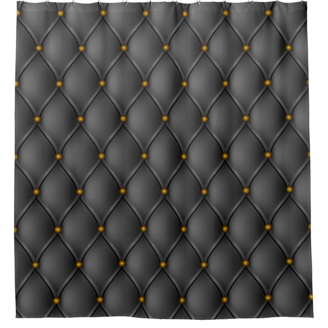 Schwarze gotische elegante duschvorhang (Vorderseite)