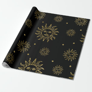 Schwarze Göttin des Himmels - Gruseliges Halloween Geschenkpapier