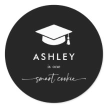 Schwarze Graduiertenkappe One Smart Cookie Graduie