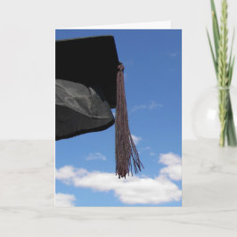 Schwarze Graduierungsobergrenze in der Luft Karte
