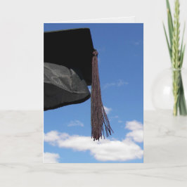 Schwarze Graduierungsobergrenze in der Luft Karte